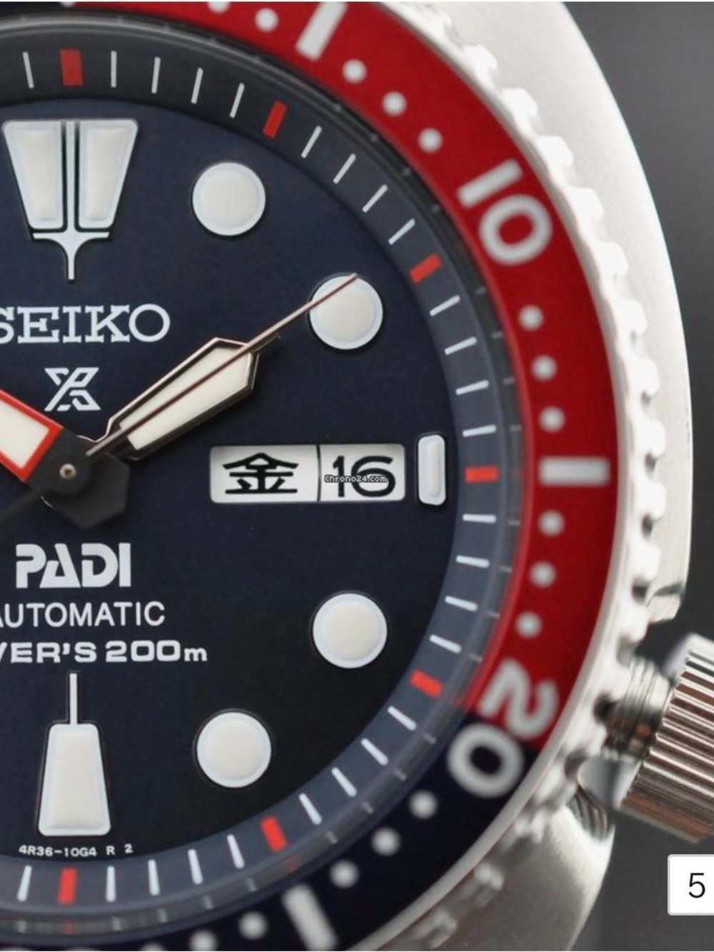 Seiko Prospex Diver Watch - Blue & Red Bezel